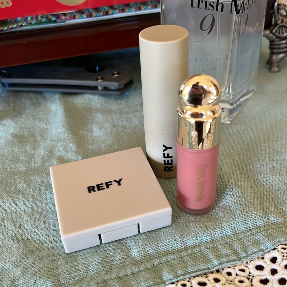 Rare Beauty and REFY Sephora Makeup Set - blush and lip colors